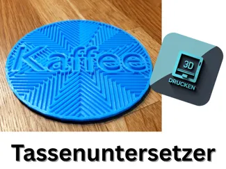 Moderner Untersetzer-3D-druckbar ohne Support