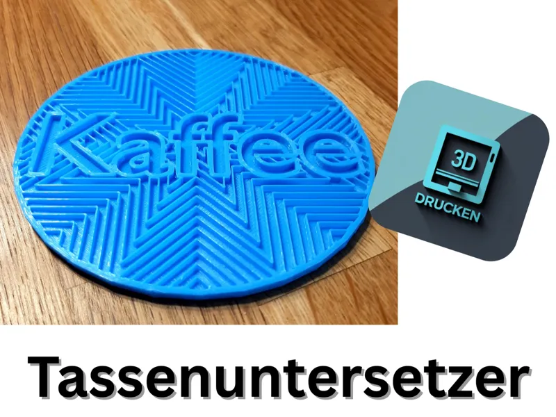 Moderner Untersetzer-3D-druckbar ohne Support