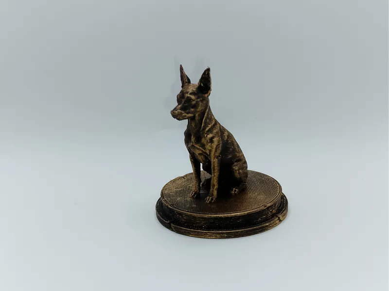 Miniature Pinscher Dog Bust – 7cm Miniature Statue