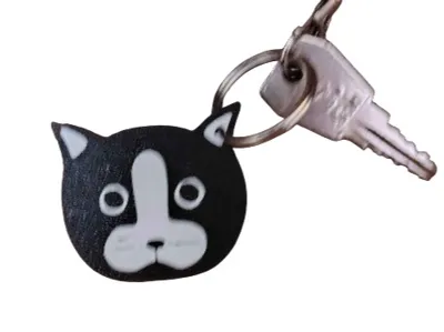 Cat Keychain With NFC tag