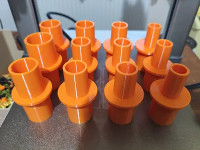 Print-in-Place Vacuum Power Tool Hose Adapter