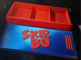 SkipBo Sliding Top Card Box