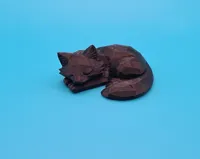 Loup endormi low poly — photo 4