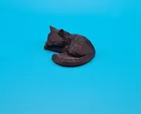 Loup endormi low poly — photo 2