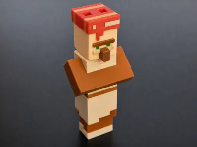 Minecraft villager keychain