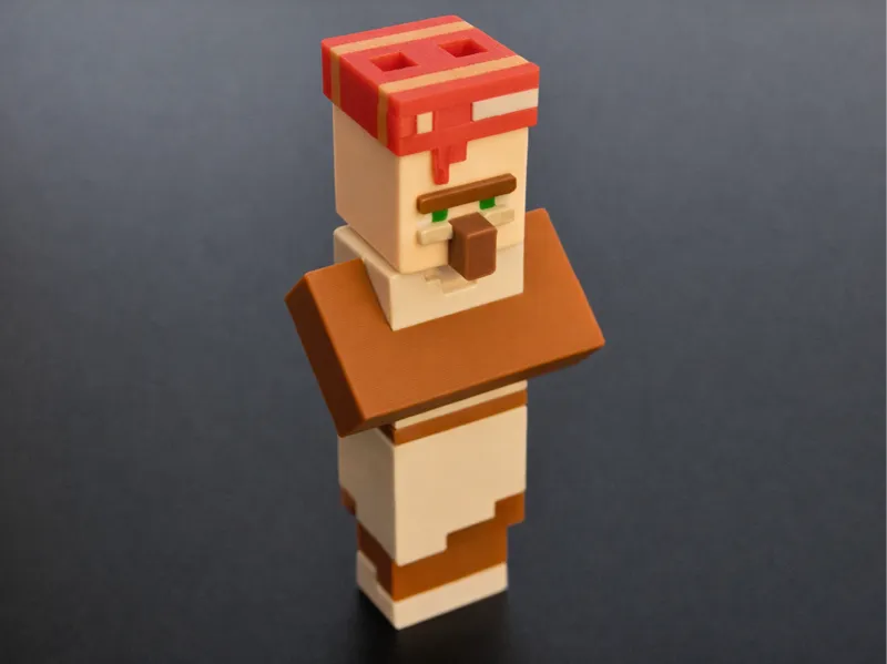 Minecraft villager keychain