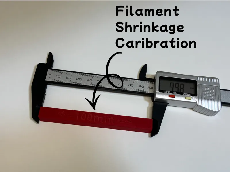 Shrinkage Test | 100mm width, 20min Prints