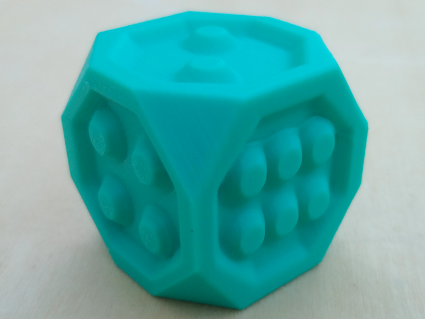 Tactile / Braille Dice 3D model by Officine KP
