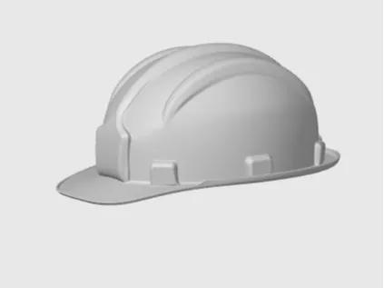 Casque de chantier miniature
