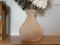 Vase spirale côtelé — photo 1