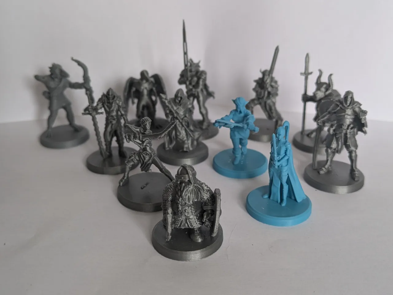 DnD Player Character pack5 miniatures view 2