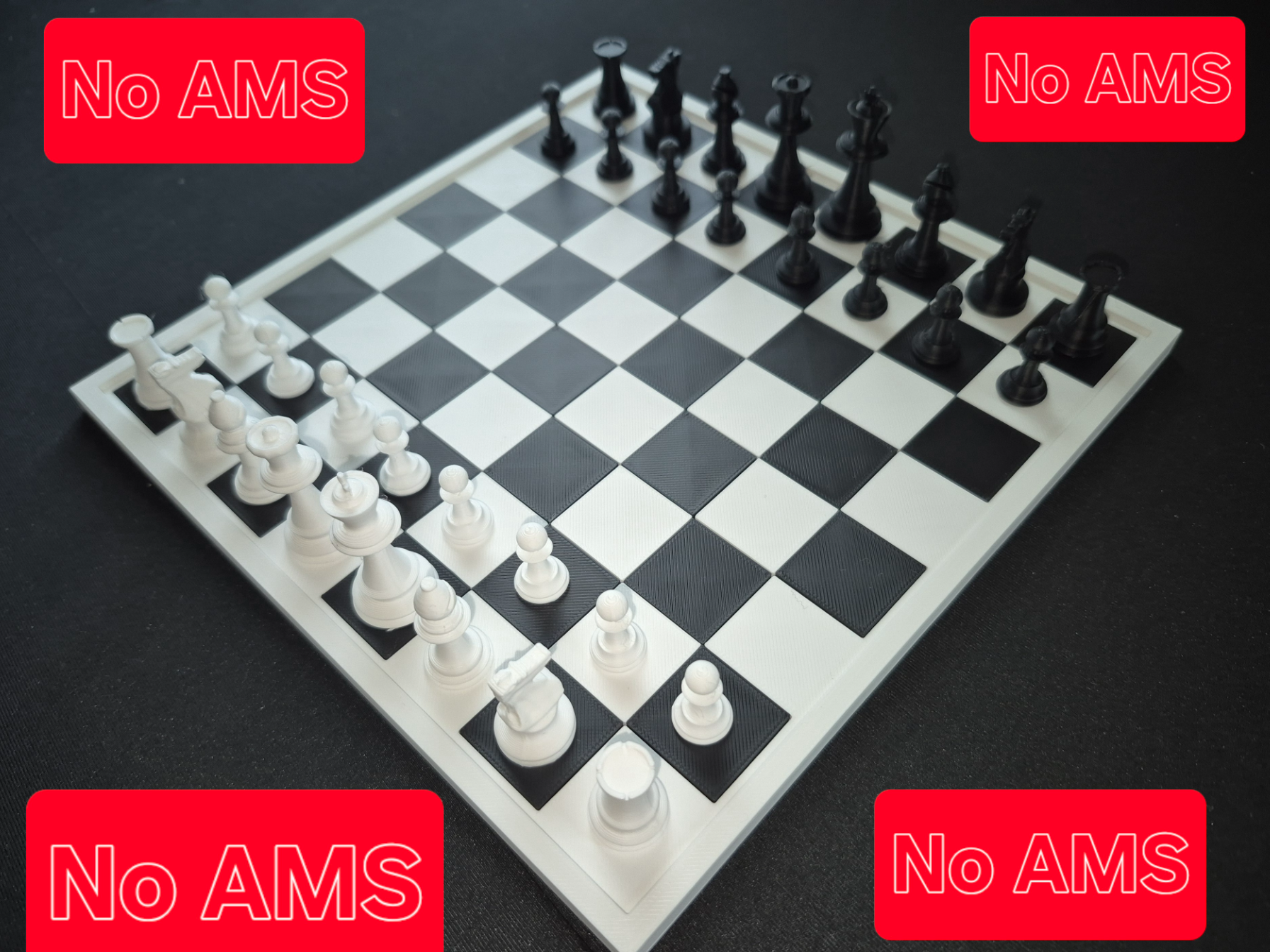 Chess Set – Travel Size Board (Easy Print, No AMS)