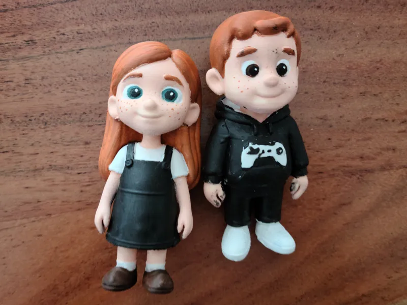 Brother & Sister 3D characters