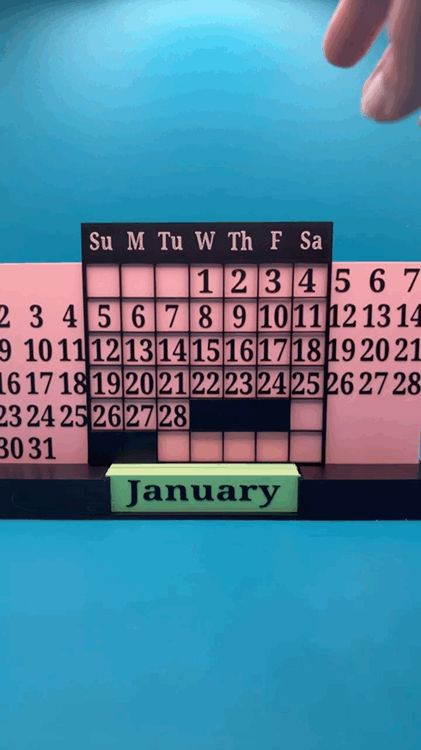 Sliding Perpetual Calendar