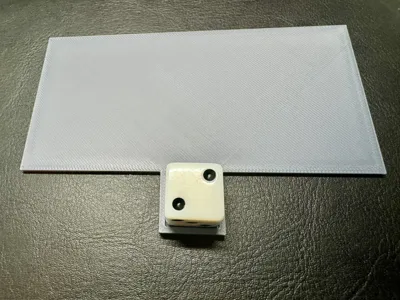 120x60mm Wargame Movement Tray w/ Die Holder