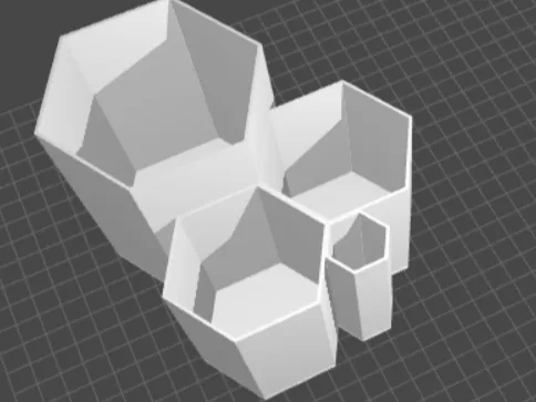 Hexagon desk organizer.