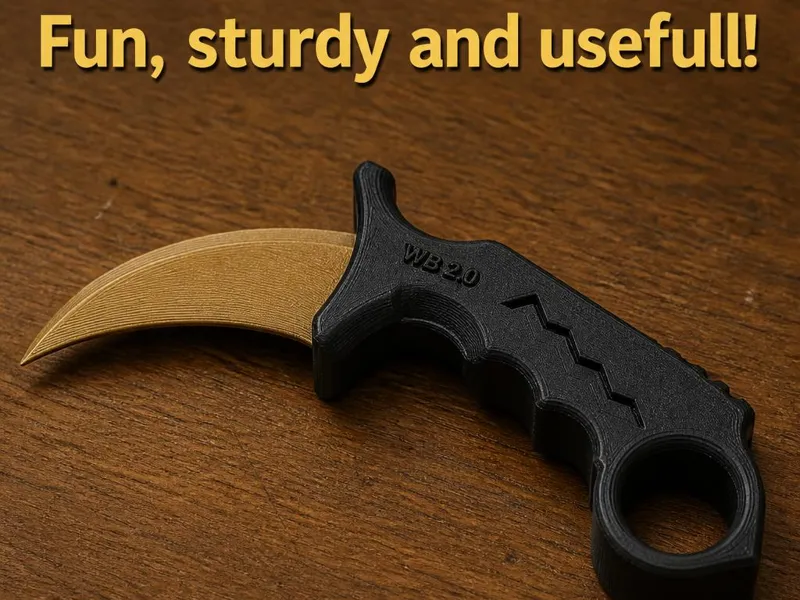 Ergonomic karambit Box cutter