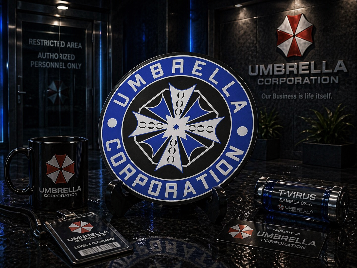 Blue Umbrella Corporation Coaster