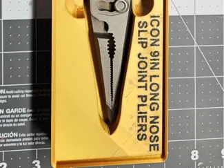 Icon 9 Inch Long Nose Slip Joint Pliers Gridfinity