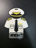 Captain Pilot Luggage Tag