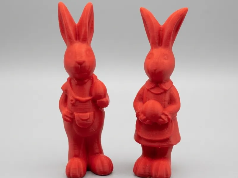 Classic Easter Bunny Duo (Wall-Optimized Design)