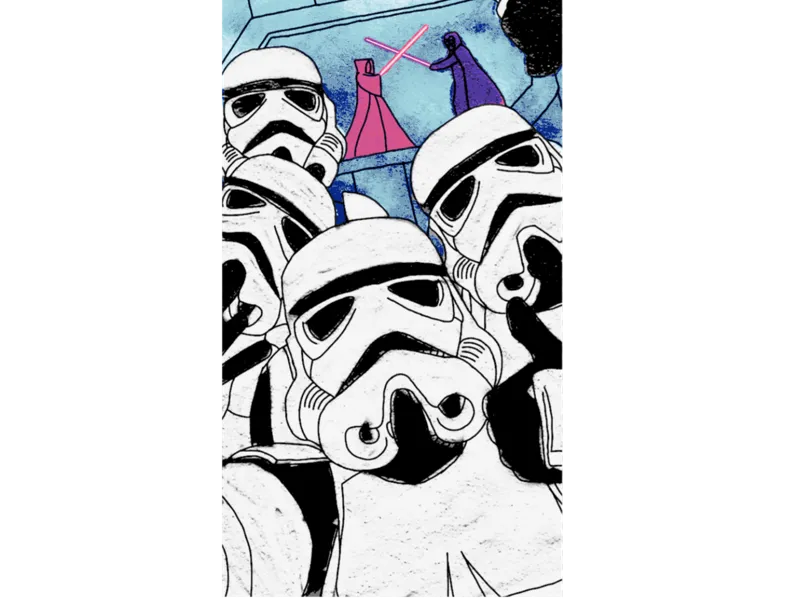 Stormtrooper Thumbs Up - Chroma Canvas