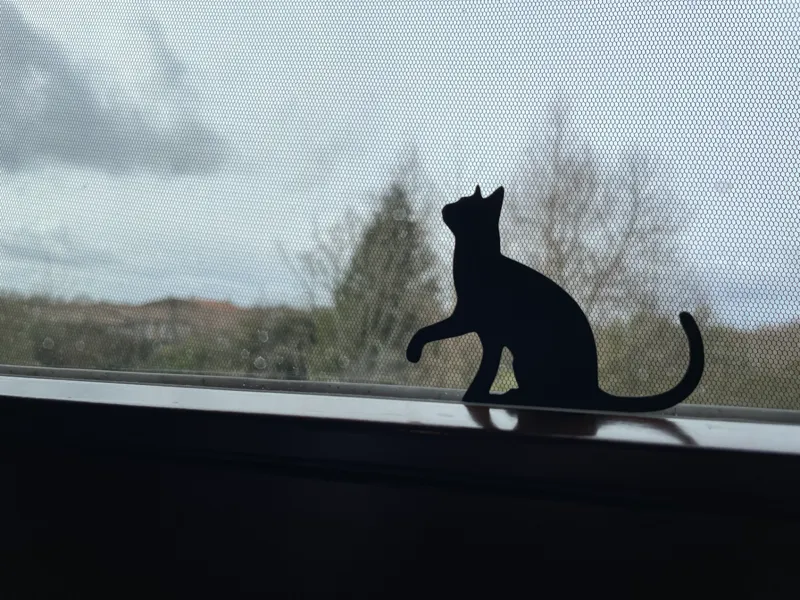 Silueta gato