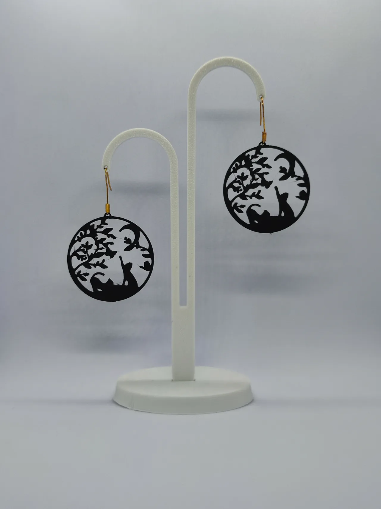 Pendientes Luna y Gatos view 2