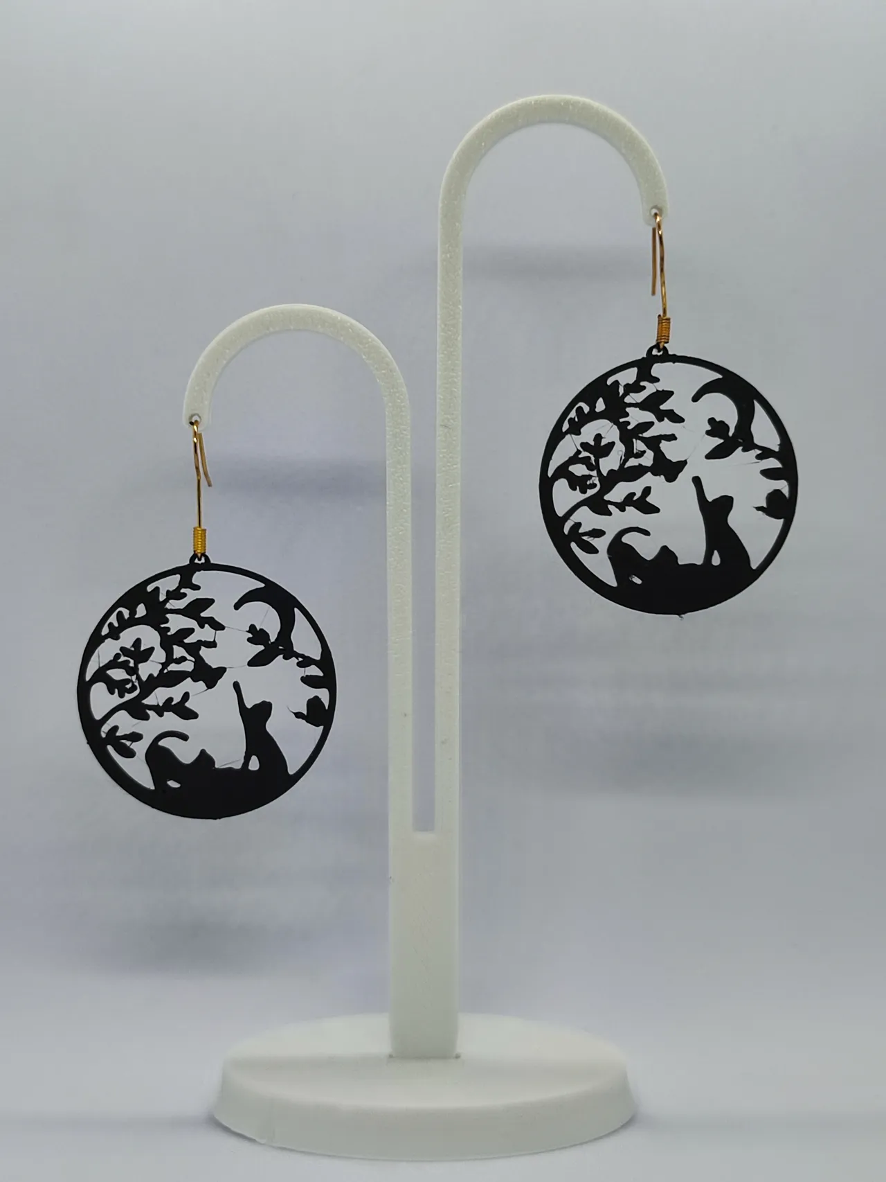 Pendientes Luna y Gatos view 3