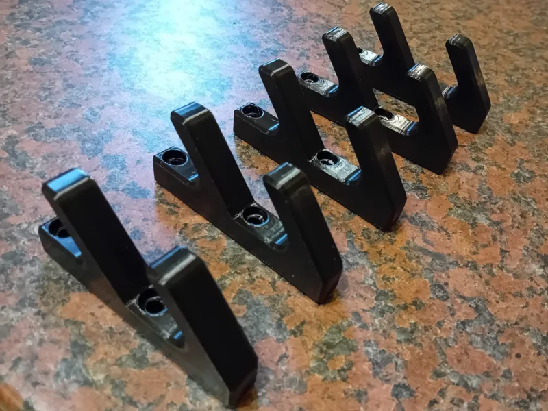 Double coat hooks for slatted wall (Alegro)