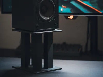 Simple & Sturdy Desktop Speaker Stand
