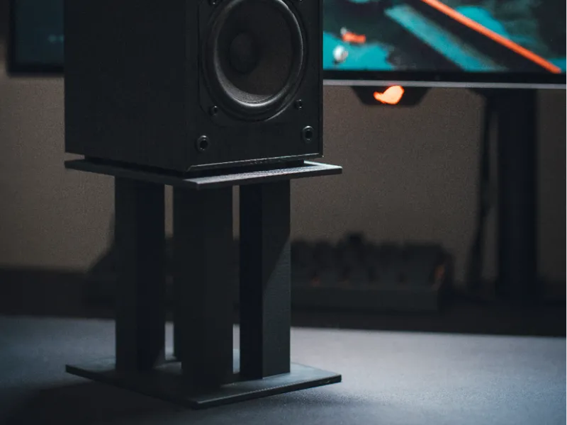 Simple & Sturdy Desktop Speaker Stand
