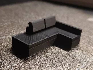 Folded Couch Sofa Miniature 1:60