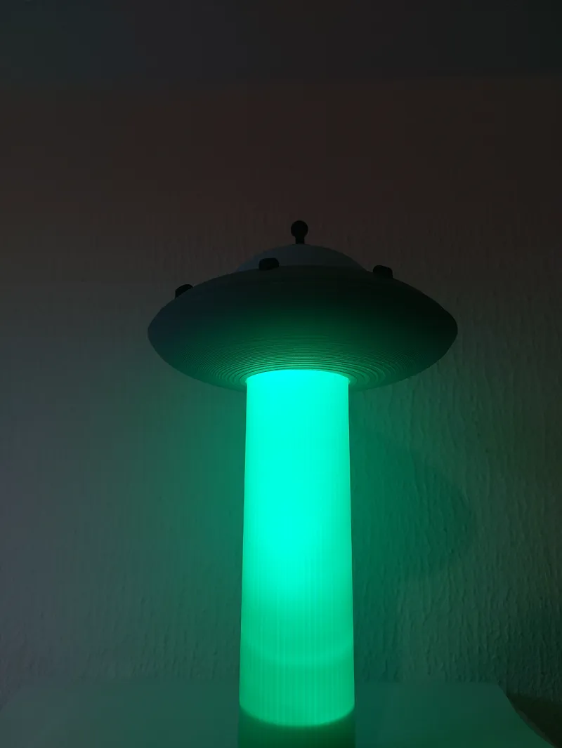 UFO with beam