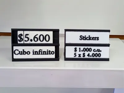 Double-Slot Price Tag