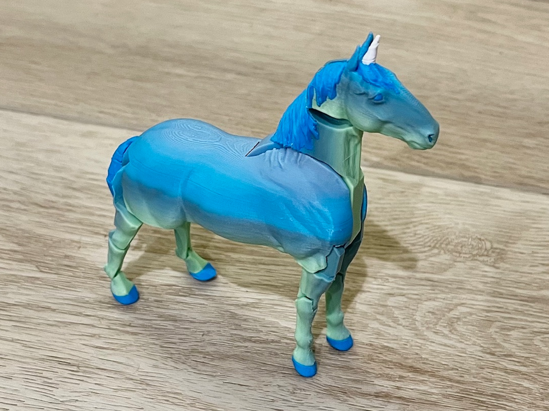 Articulated Unicorn (Print-in-Place)