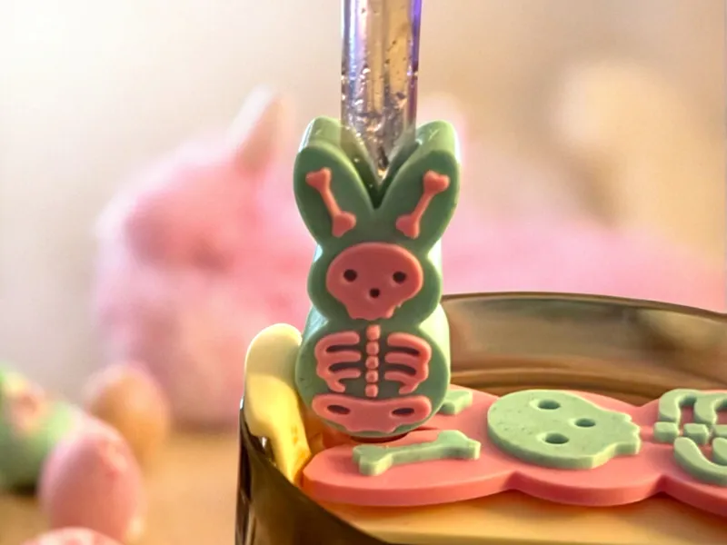 Peepy Skelly Stanley Straw Topper