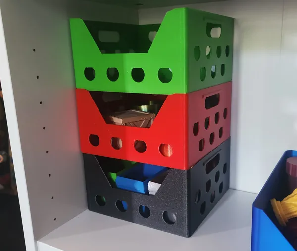 Caisses de rangement empilables
