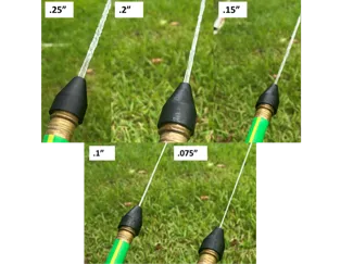 High-Pressure Water Hose Nozzle Set (0.25"–0.075")