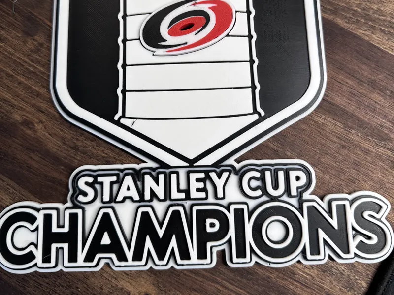 Carolina Hurricanes Stanley Cup Champs Sign 