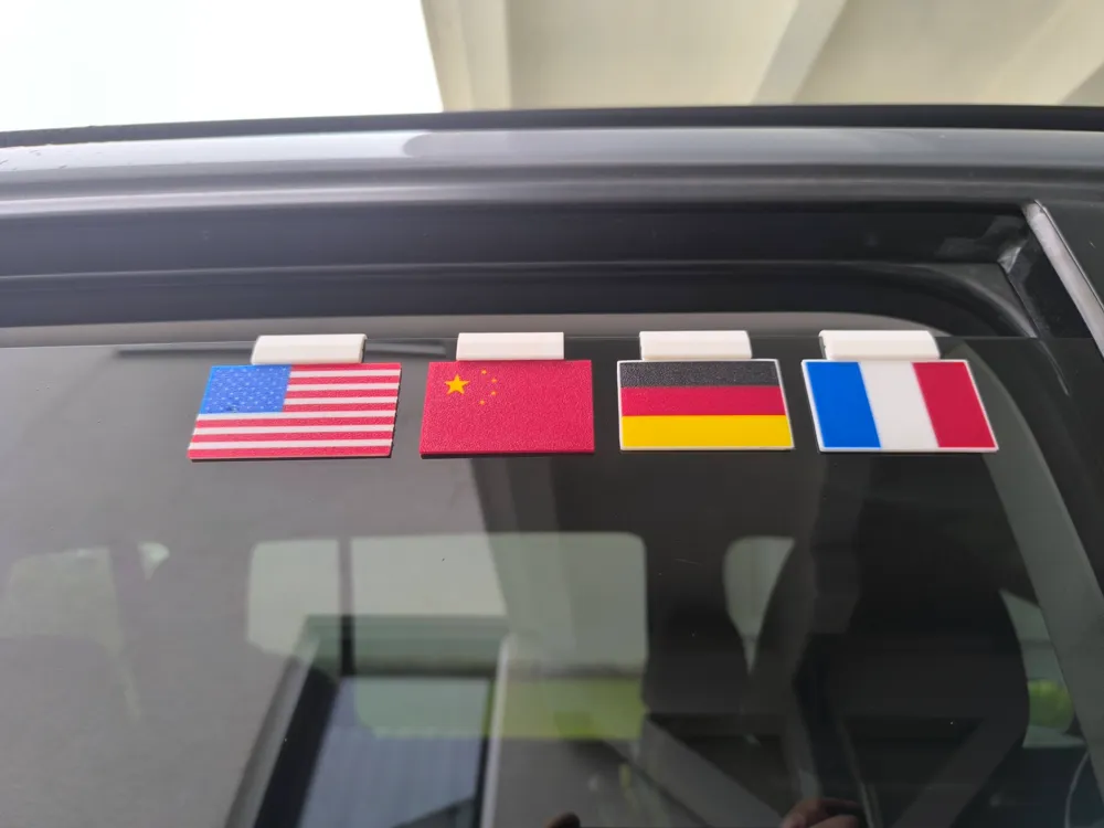 Computer Little Flags Little Flags for Car Windows - Free 3D Print Model - MakerWorld