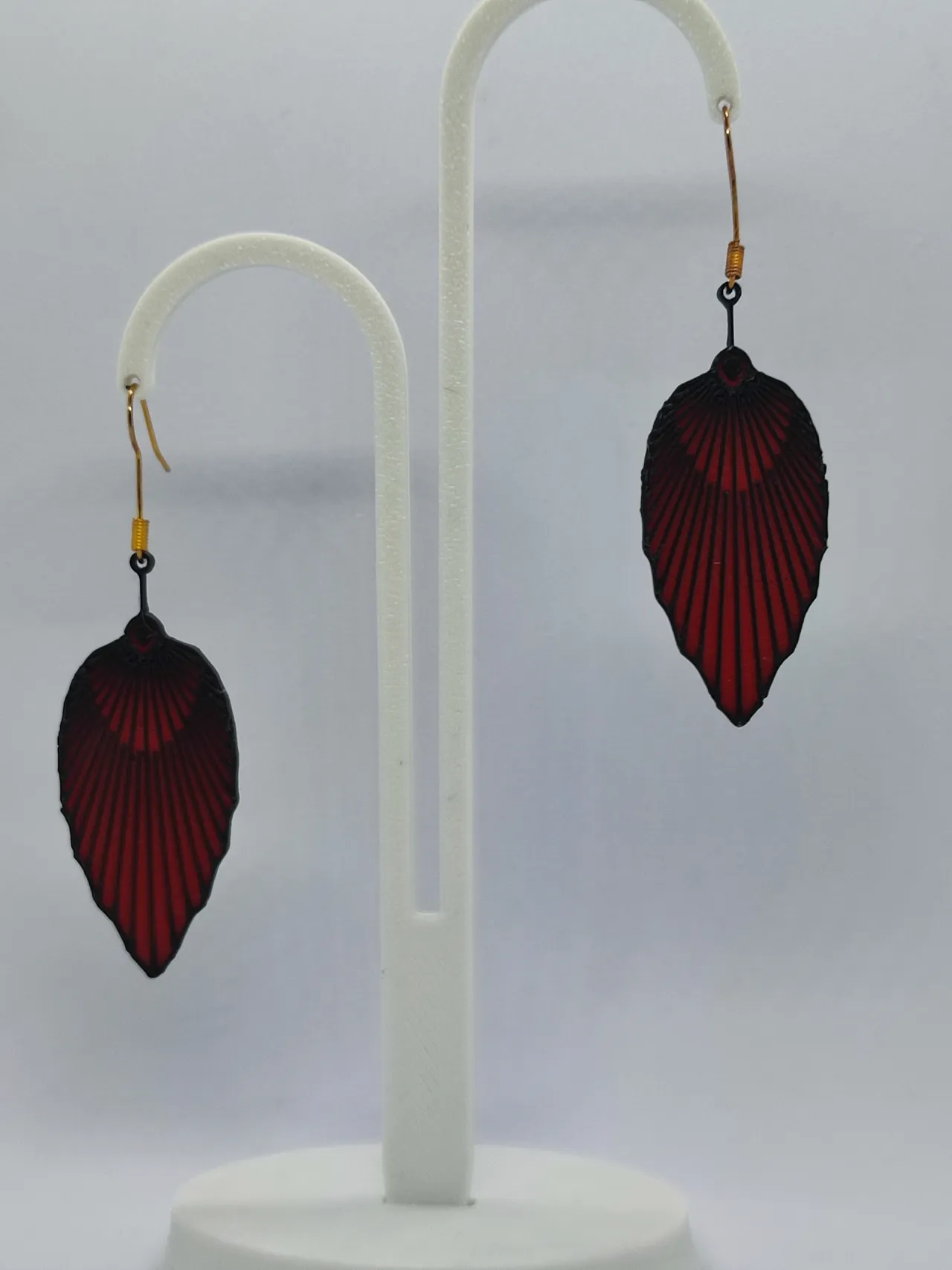 Pendientes Hoja Carmesí view 3