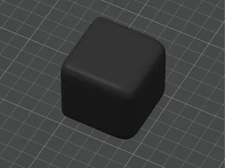 Slightly rounded cube