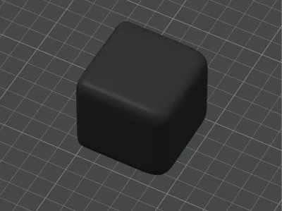 Slightly rounded cube