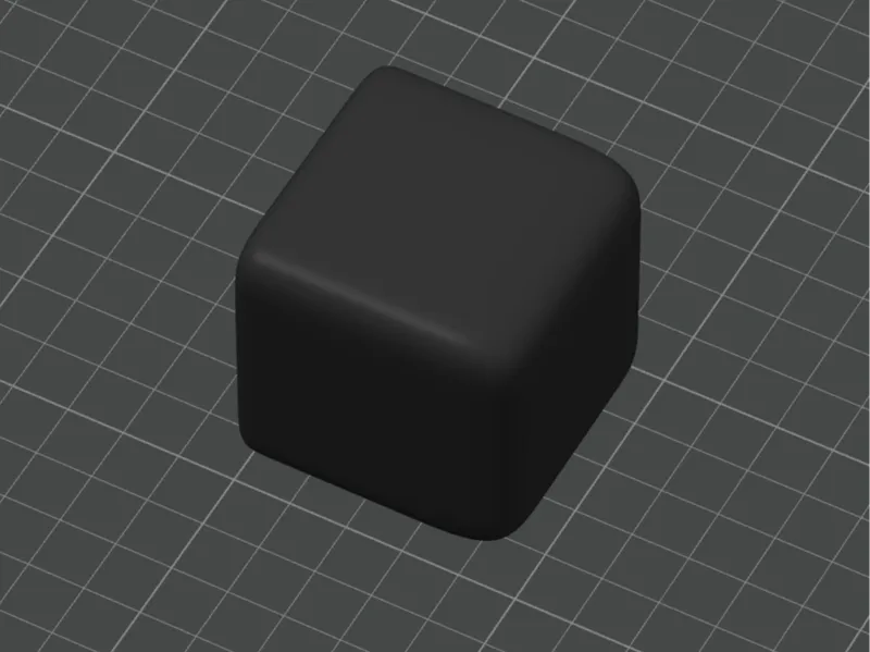 Slightly rounded cube
