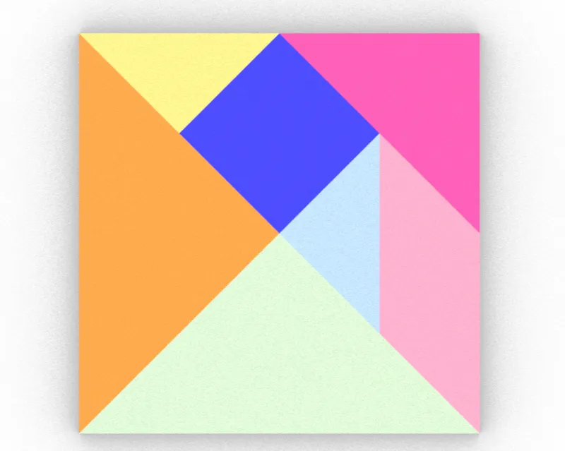 Tangram Fridge Magnets