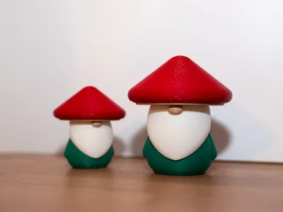 Christmas Santa Mushroom - prints without AMS