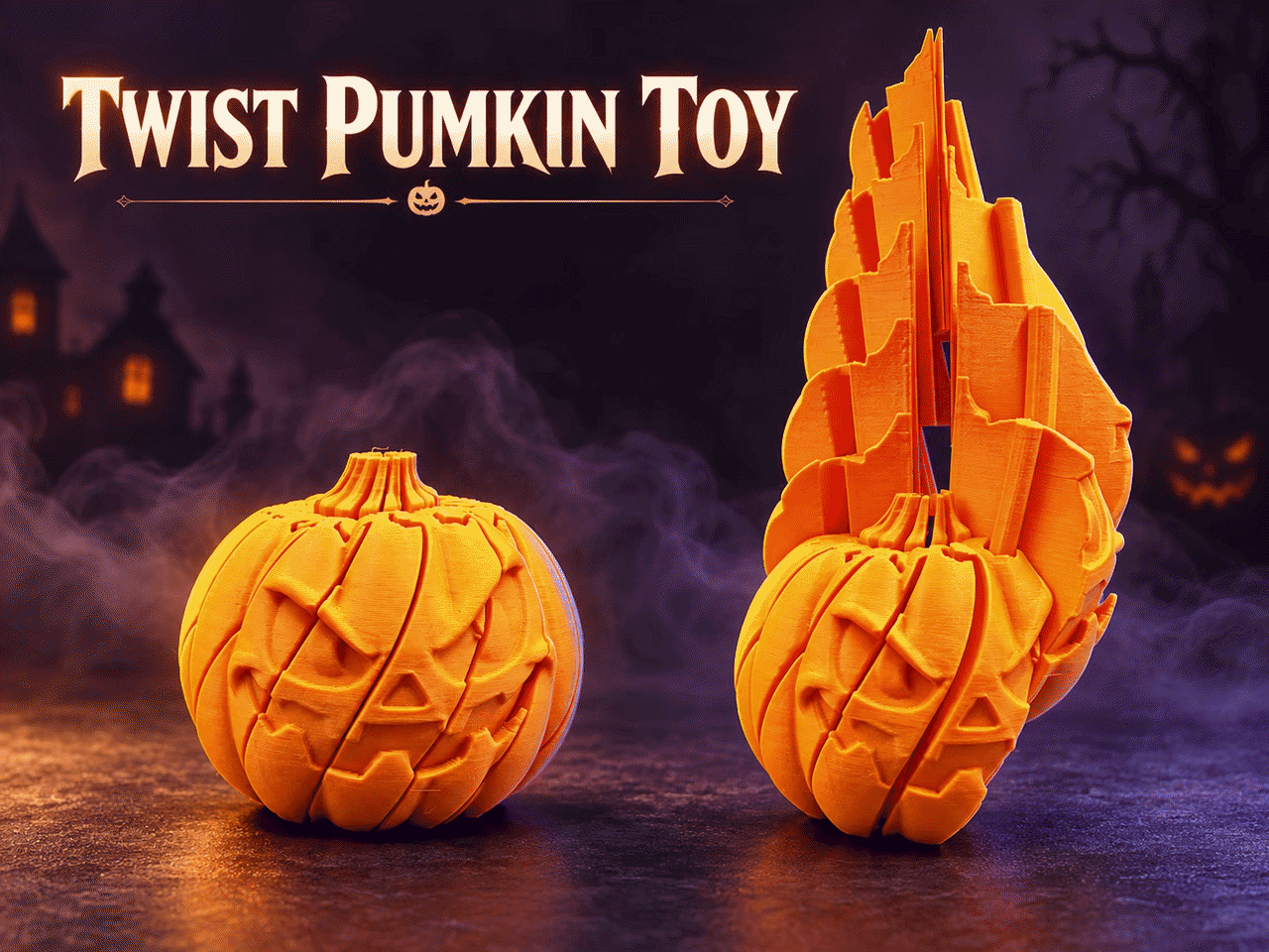 TWIST PUMKIN FIDGET - 3D printed Other Toys & Games, in stock in India