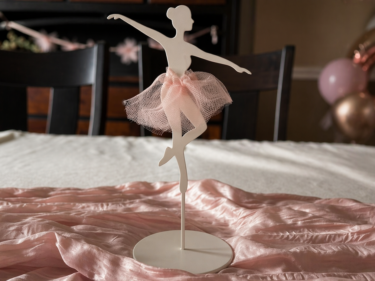 Dancing Ballerina Silhouette Stands