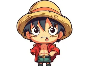 LLAVERO CARICATURA DE MONKEY D. LUFFY ONE PIECE